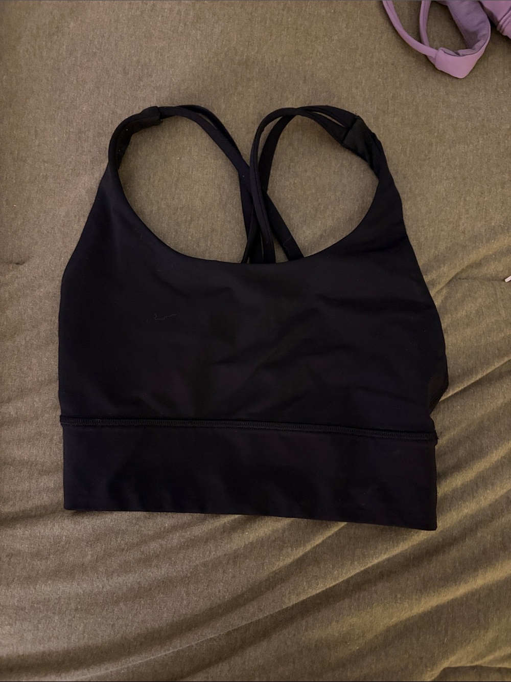Women's Lululemon Cross-Back Sports Bra - black